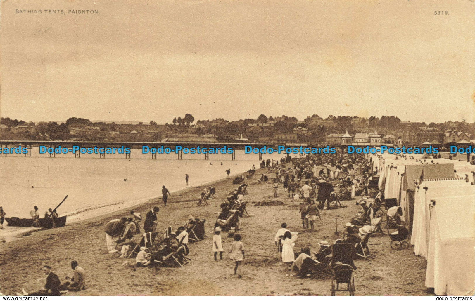 R634045 Paignton. Bathing Tents