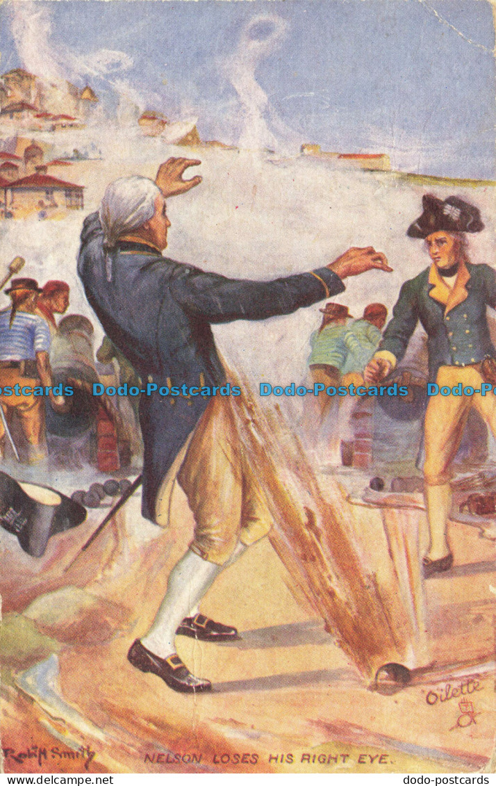 R634593 Nelson Loses His Right Eye. Eventful Nelson Incidents. Tuck. Oilette. 91