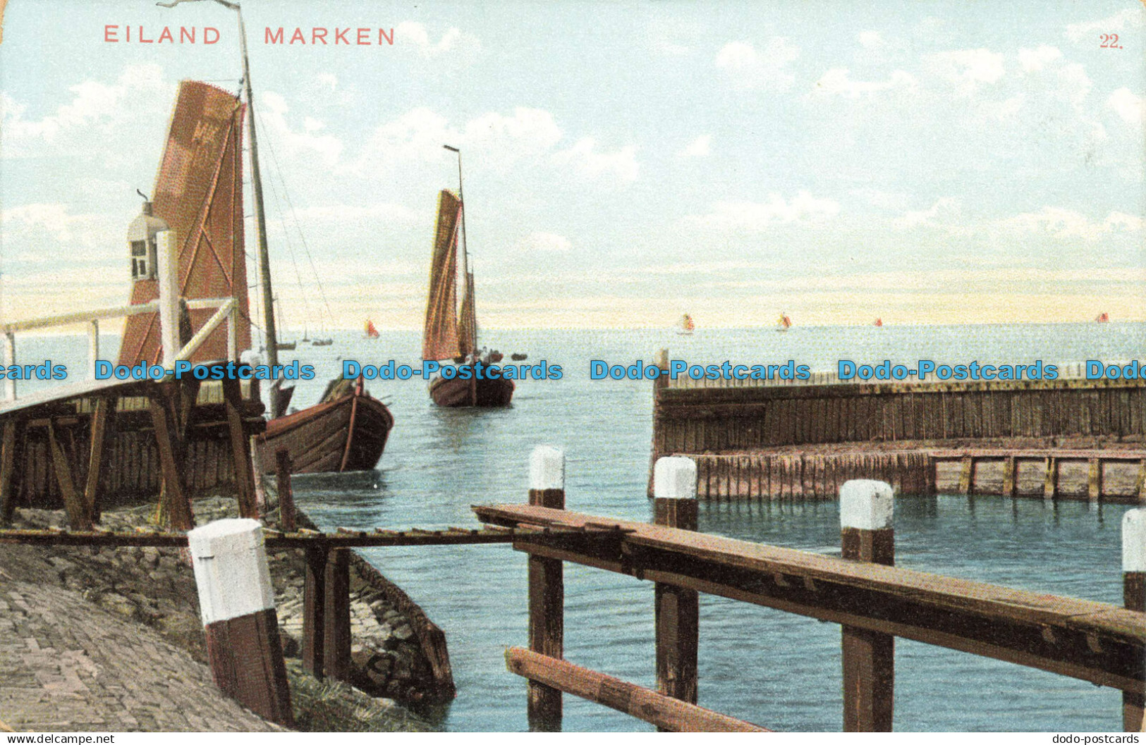 R636415 Eiland Marken. Schaefers Kunst Chromo