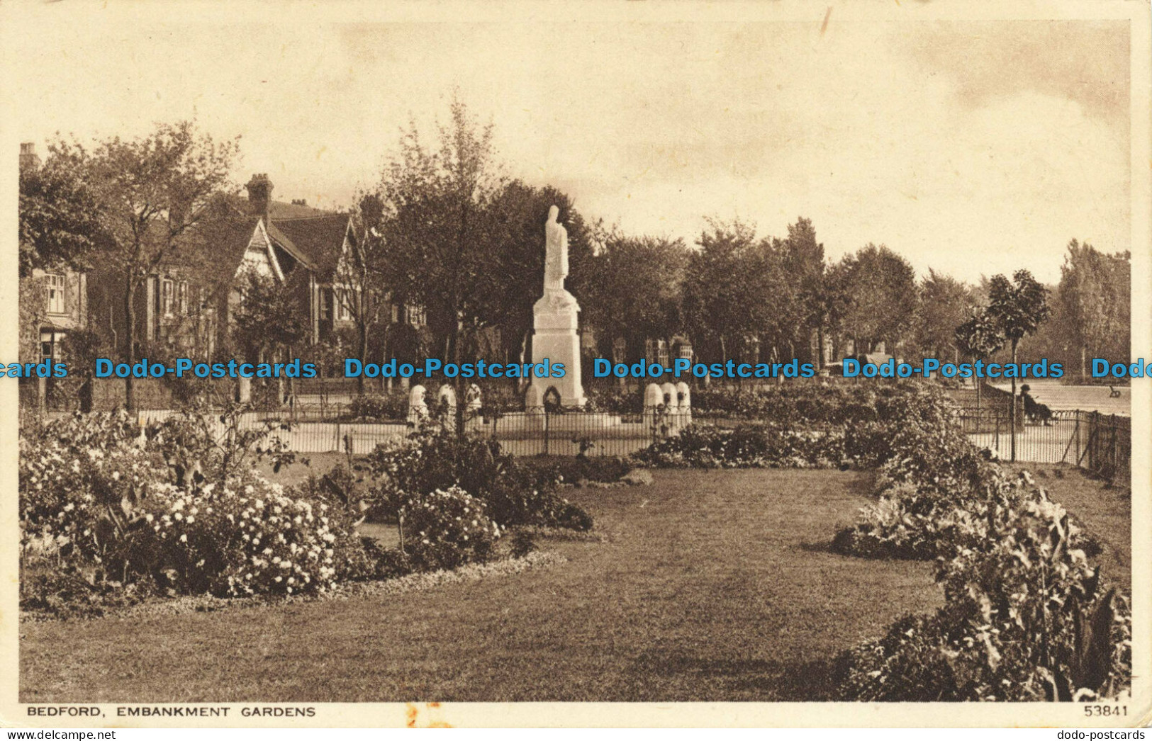 R645363 Bedford. Embankment Gardens. Photochrom