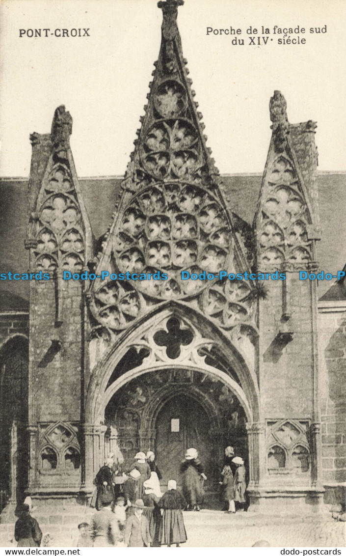 R650124 Pont Croix. Porche de la Facade sud du XIV siecle