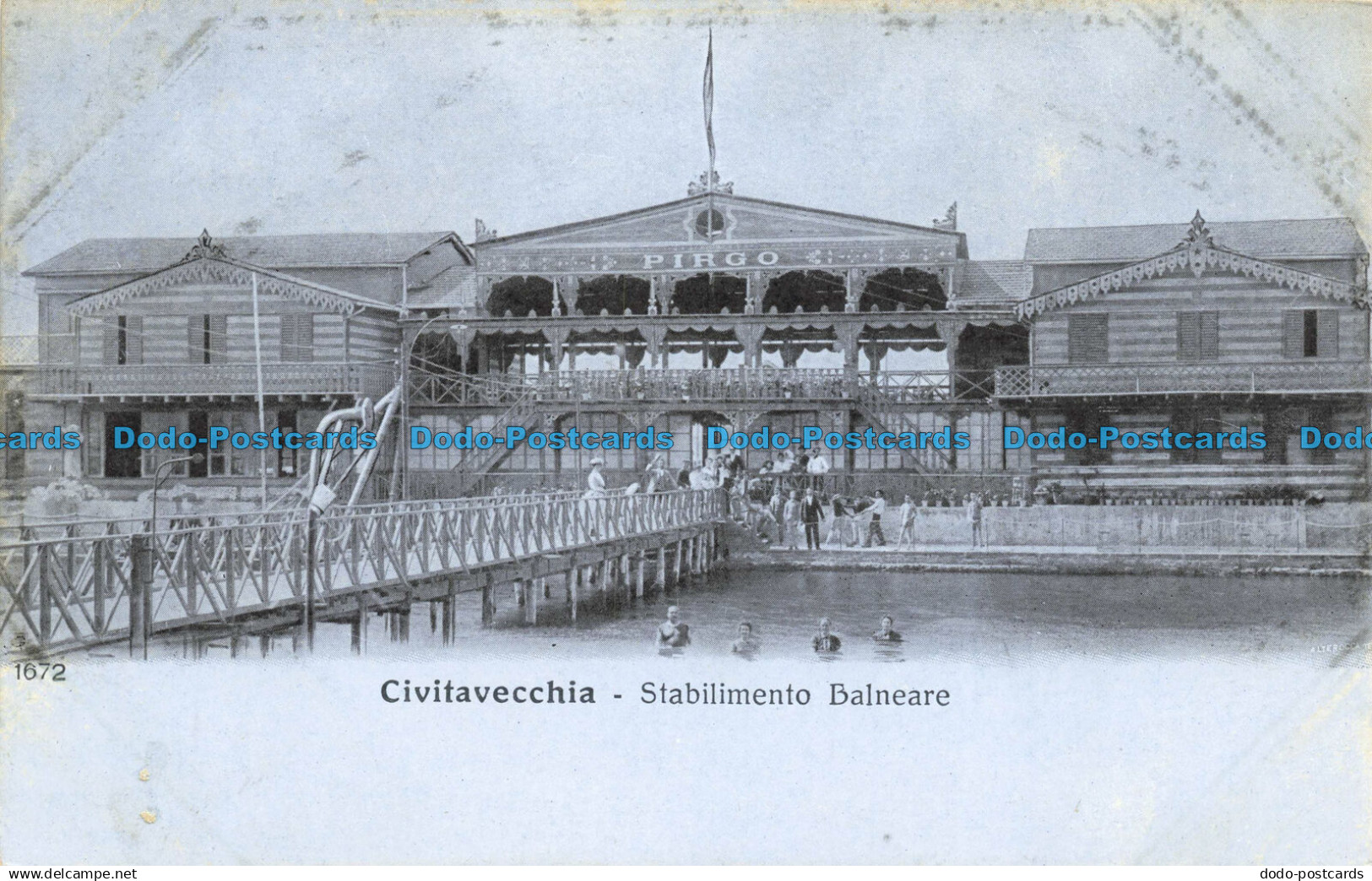 R655494 Civitavecchia. Stabilimento Balneare