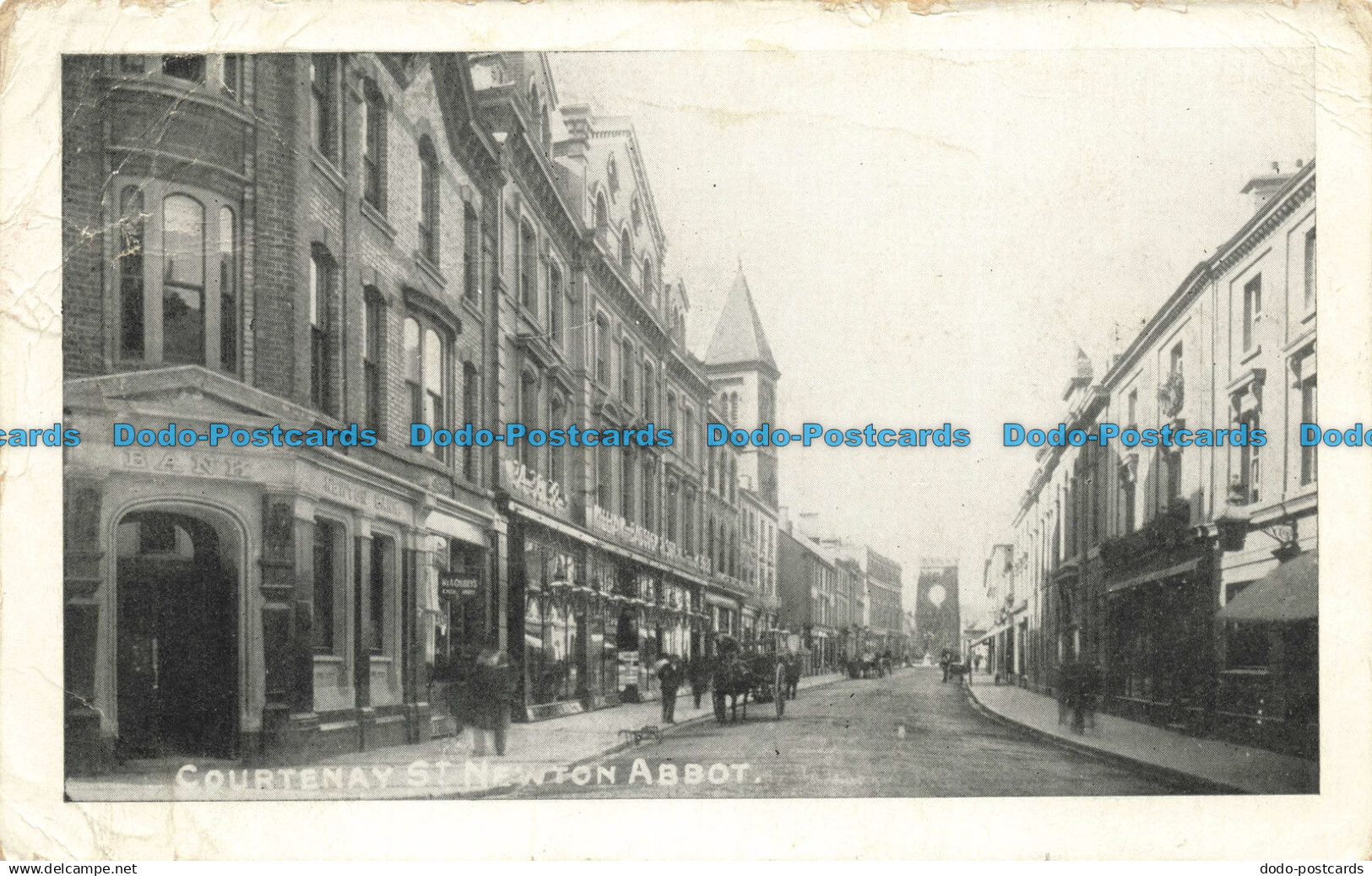 R661437 Newton Abbot. Courtenay St. Postcard. 1904