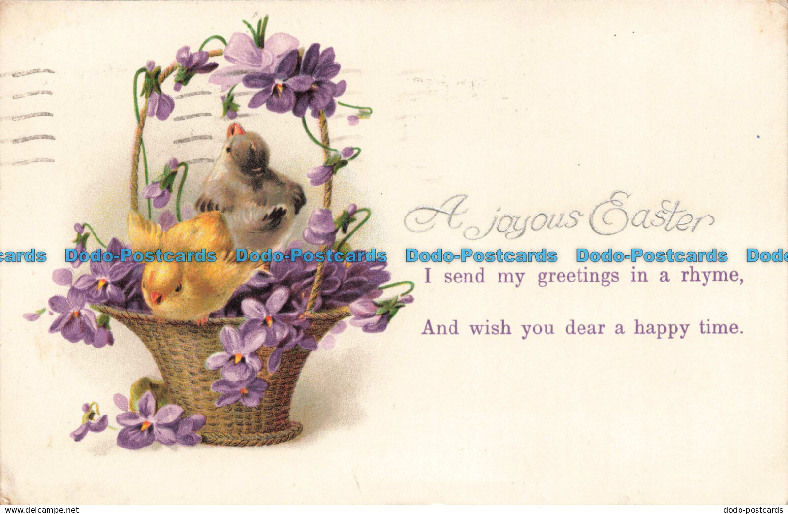 R667605 A Joyous Easter. I Send My Greetings in a Rhyme. 1928