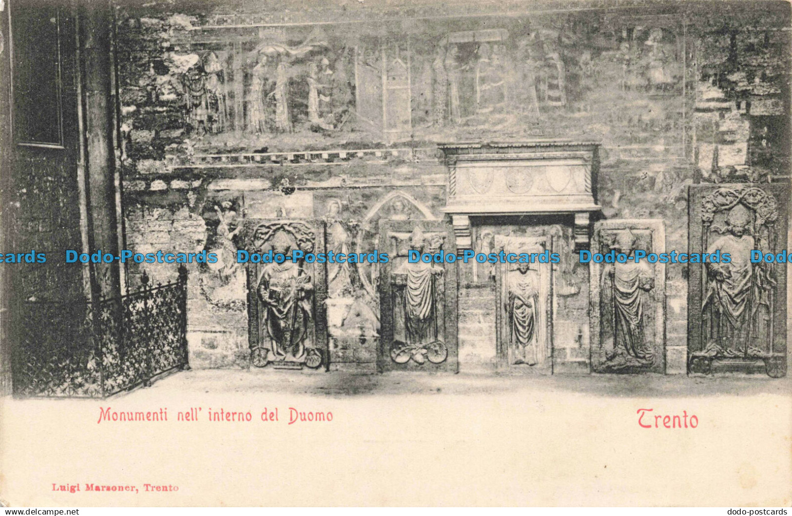 R671903 Trento. Monumenti nell Interno del Duomo. Luigi Marsoner