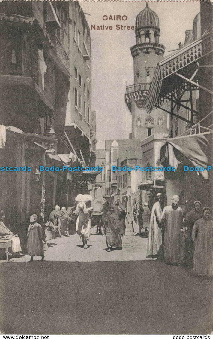 R676455 Cairo. Native Street. The Cairo Postcard Trust. Serie. 597