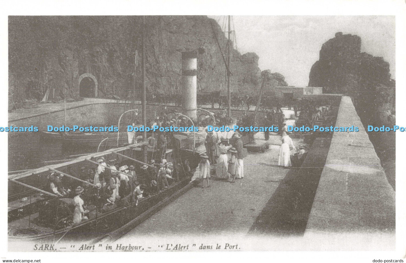 R680852 Sark. Alert in Harbour. Sark in the Past Series. P. Webb. No. 5