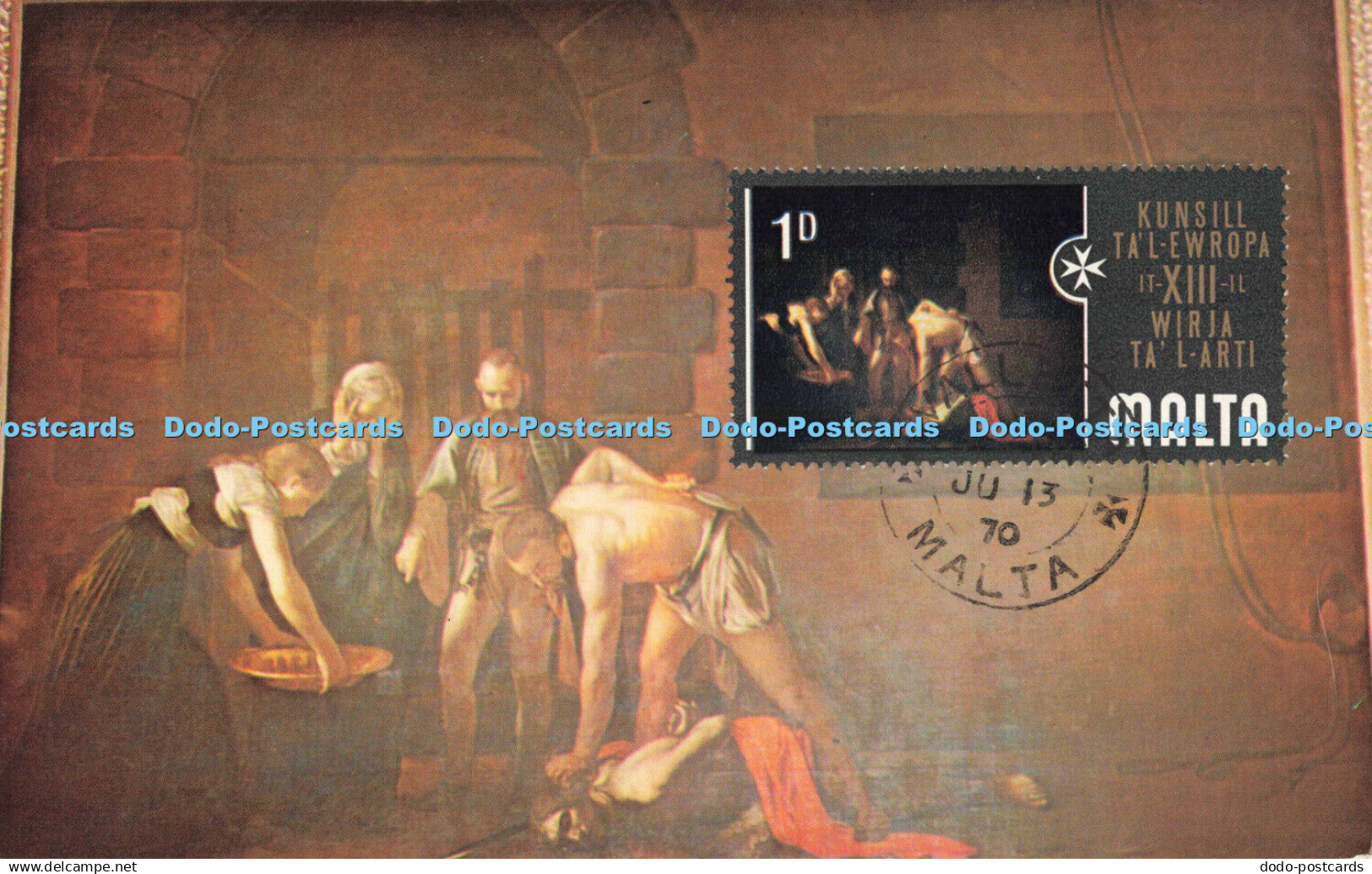 R681217 Malta. St. John Co Cathedral. Valletta. The Beheading of St. John by Mic