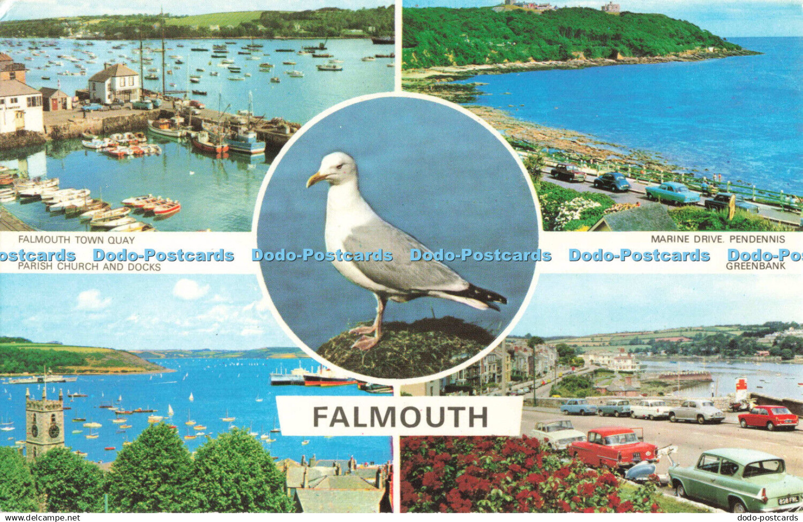 R681252 Falmouth. Greenbank. Falmouth Town Quay. Pendennis. Marine Drive. E. T.