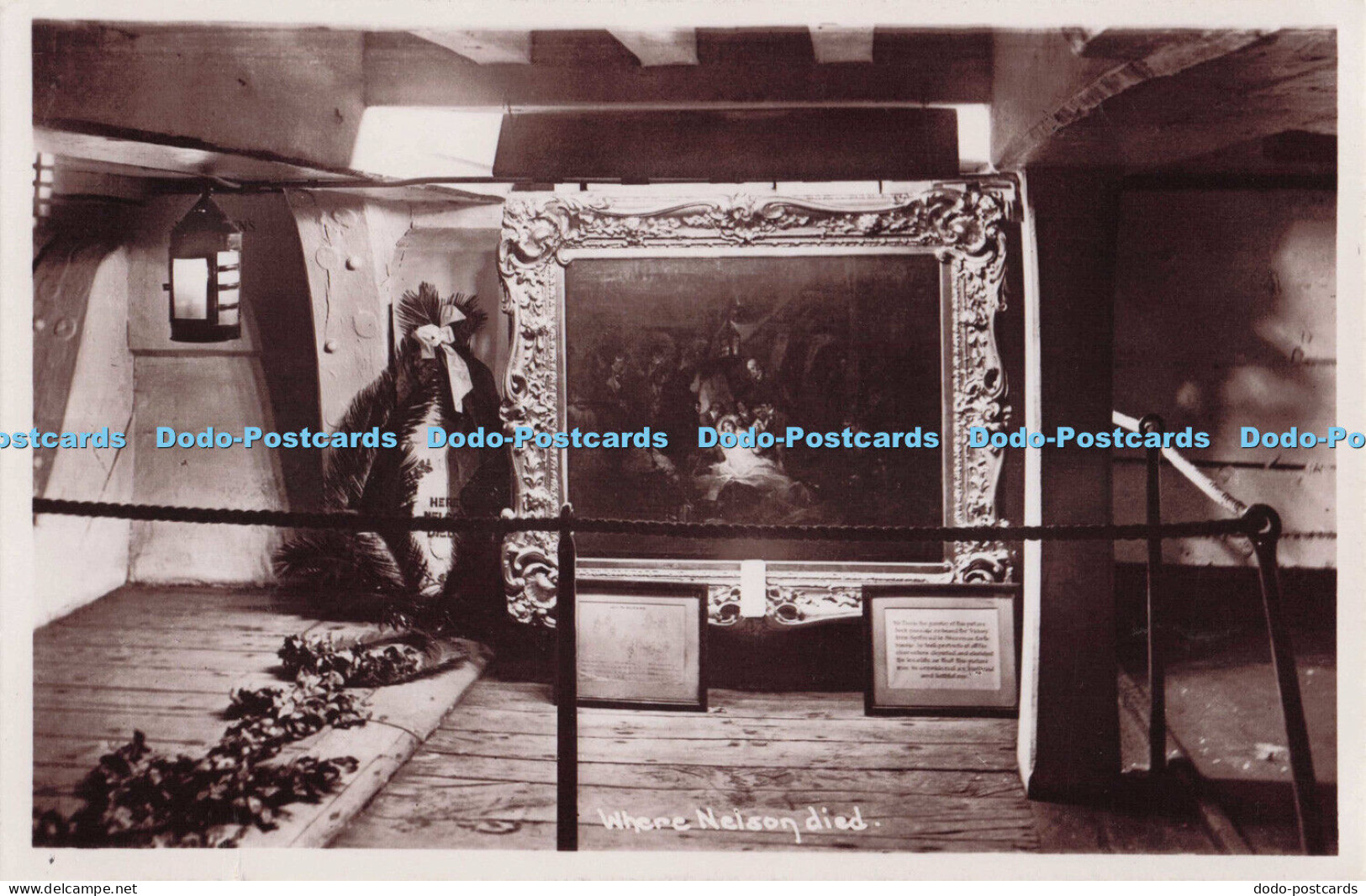 R690109 Where Nelson Died. Postcard