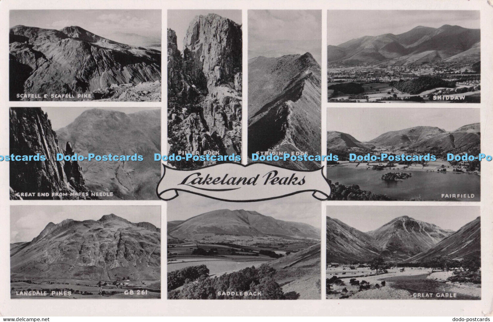 R702709 Lakeland Peaks. Saddleback. Great Gable. Langdale Pikes. Fairfield. Chad