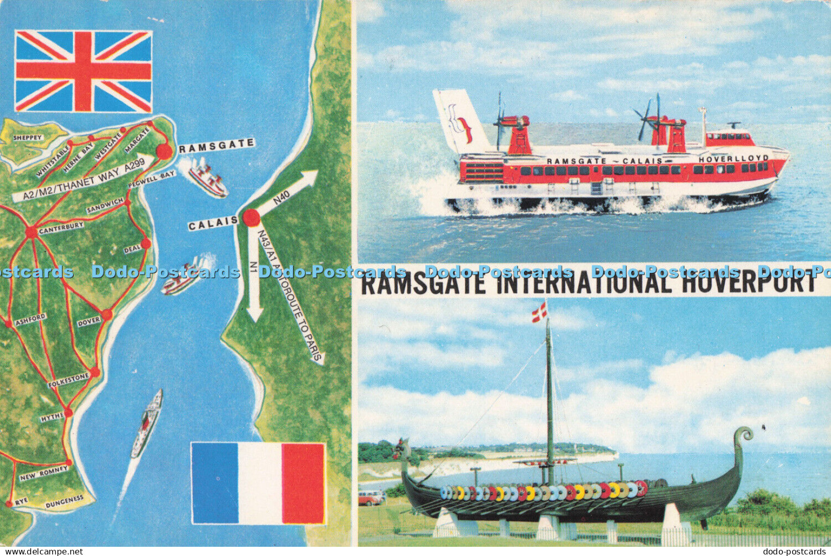 R718801 Ramsgate International Hoverport Elgate Postcards Ramsgate Kent Multi Vi