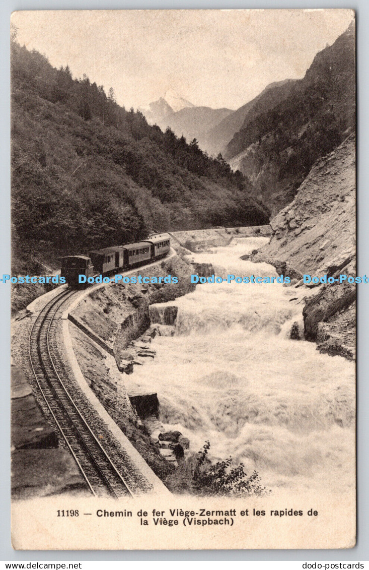 R757948 Chemin de fer Viege Zermatt et les Rapides de la Viege Vispbach Phototyp