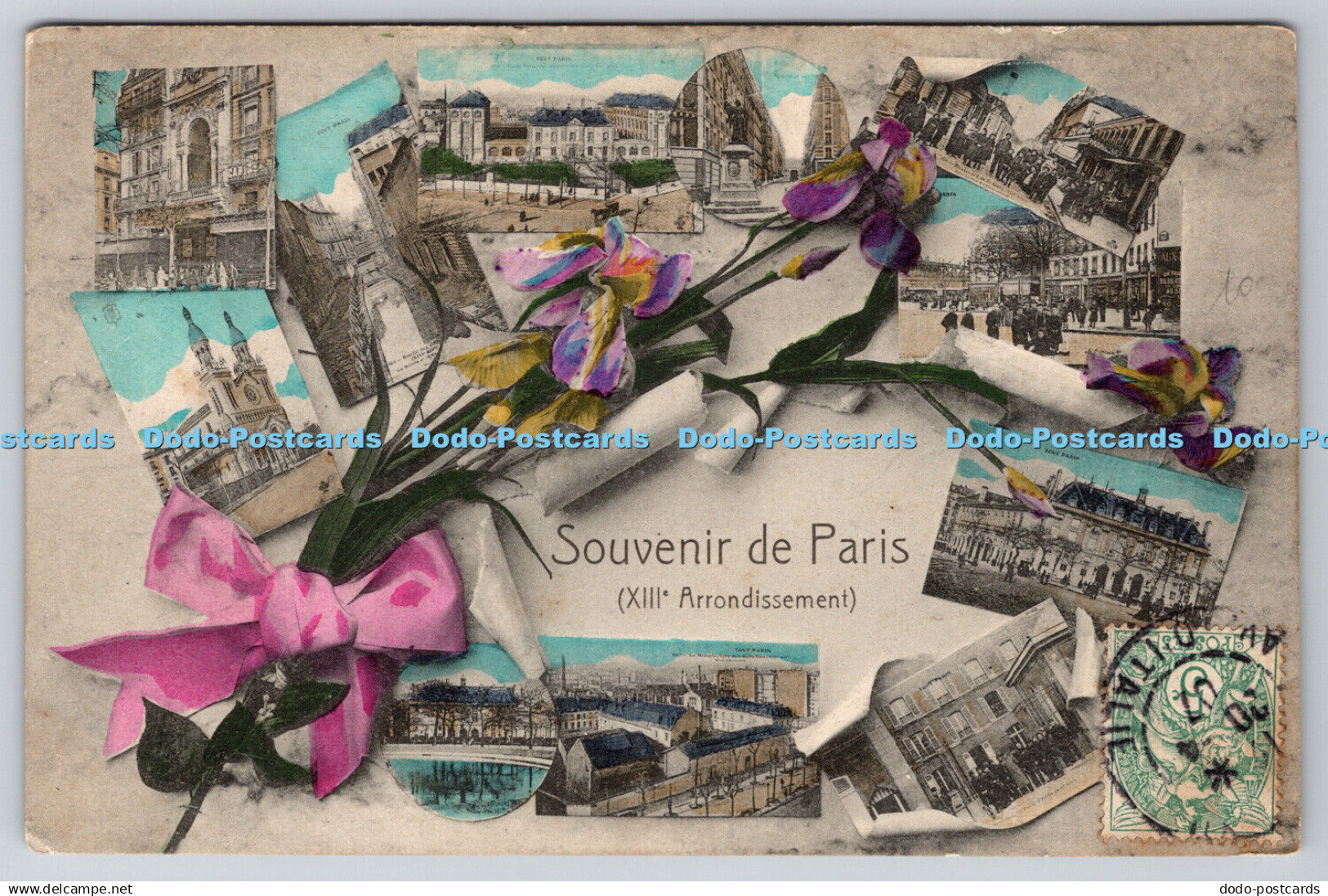 R774115 Souvenir de Paris XIII Arrondissement Multi View 1907