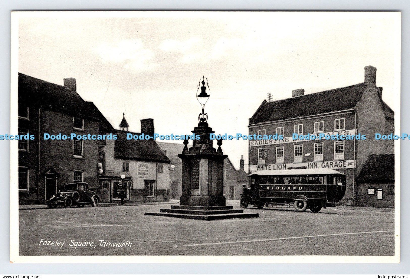 R779661 Tamworth Fazeley Square Eadie Fine Burton Ales White Lion Inn Garage