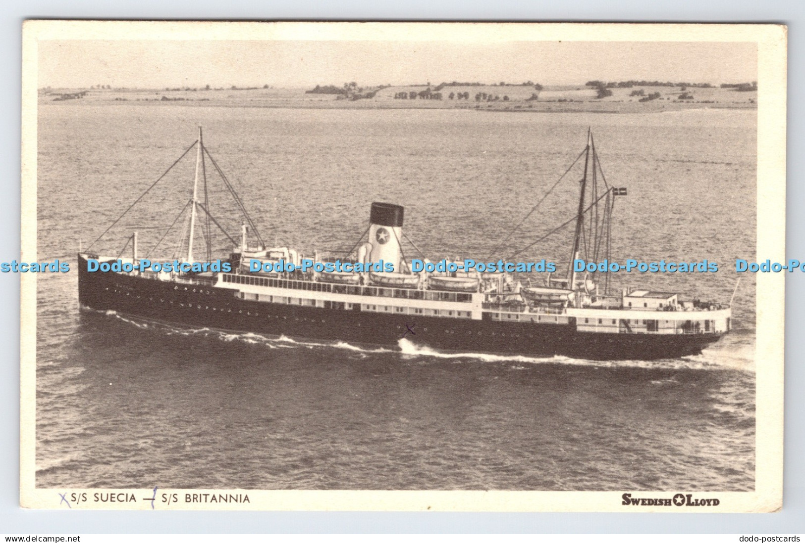 R780182 S S Suecia S S Britannia Swedish Lloyd