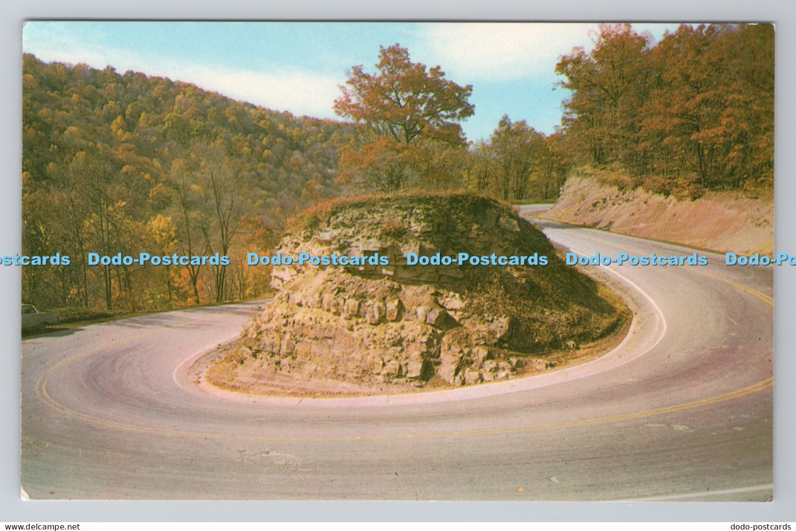 R782626 West Virginia Famous Hairpin Curve On U S Hwy East of Clarksburg and Gra