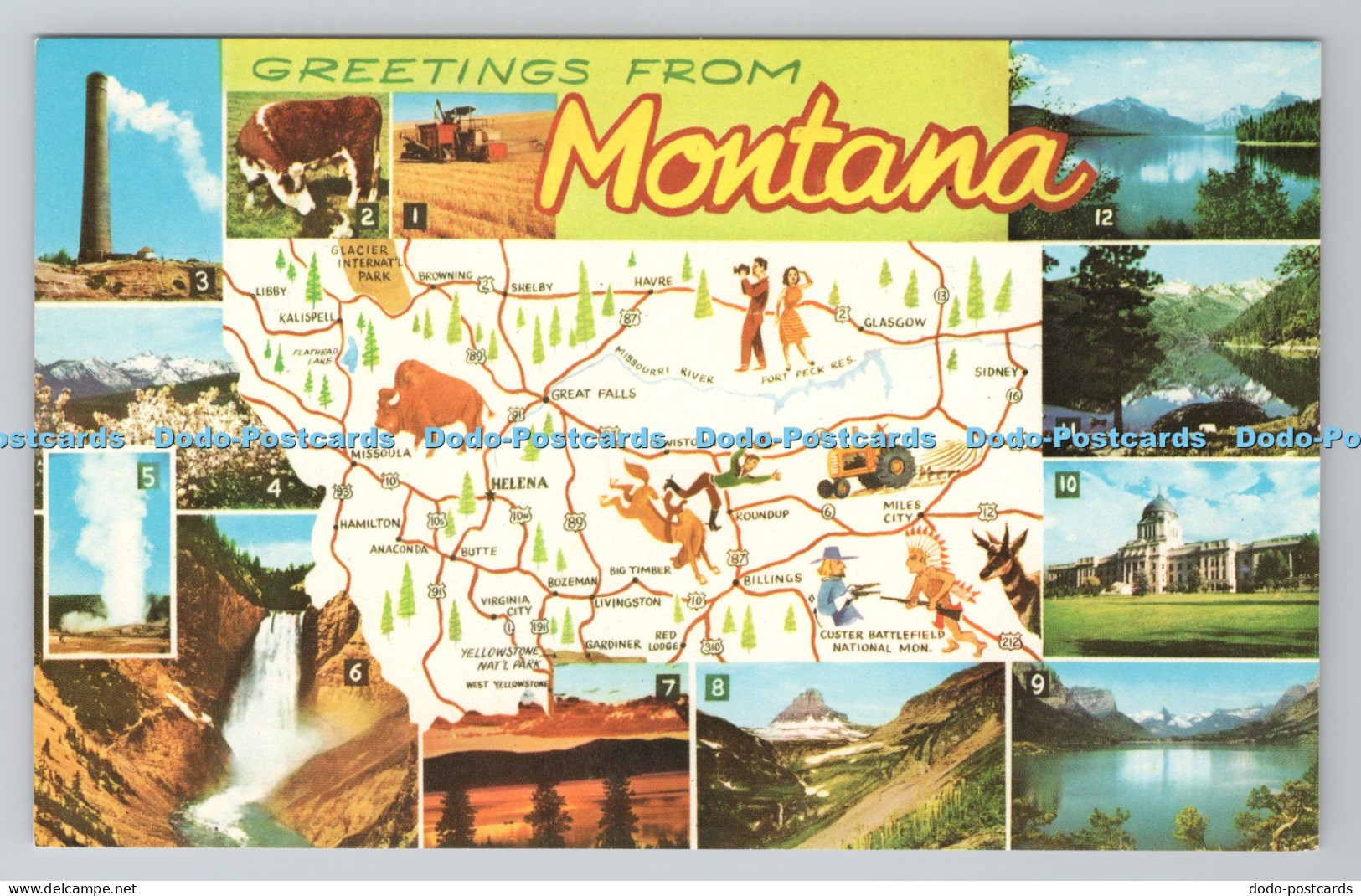 R782959 Greetings From Montana Billings News Mike Roberts Multi View