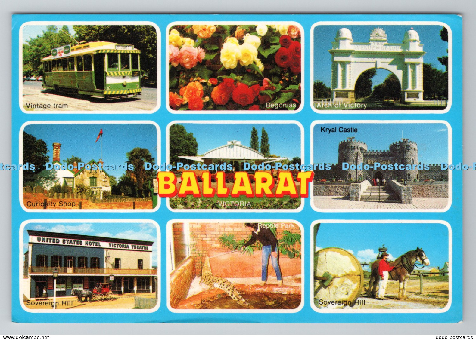 R783161 Ballarat Vintage Tram Rose Stereograph The Rose Series De Luxe Multi Vie