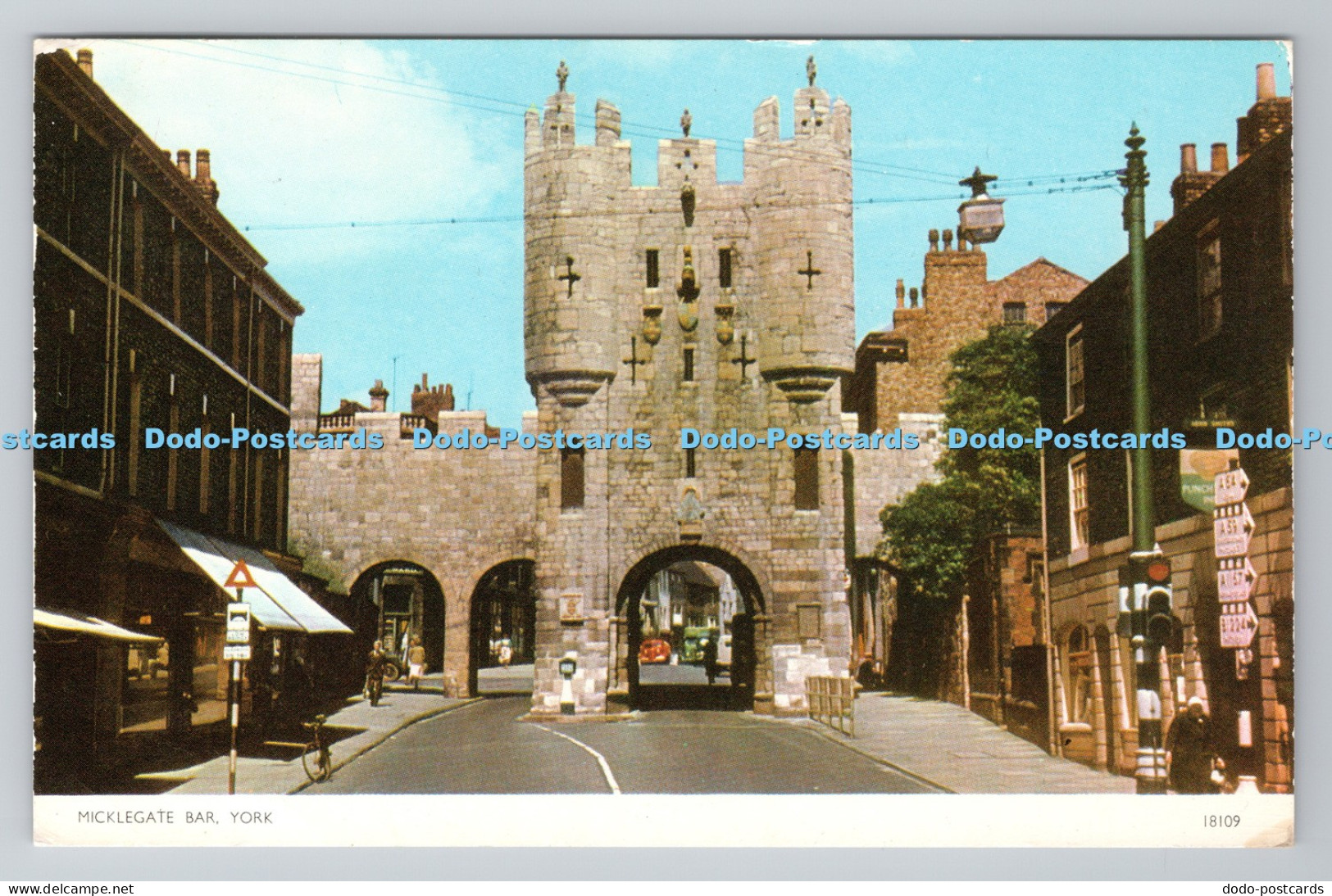 R783409 York Micklegate Bar Jarrold Norwich England PM Kelso Roxburghshire 1983