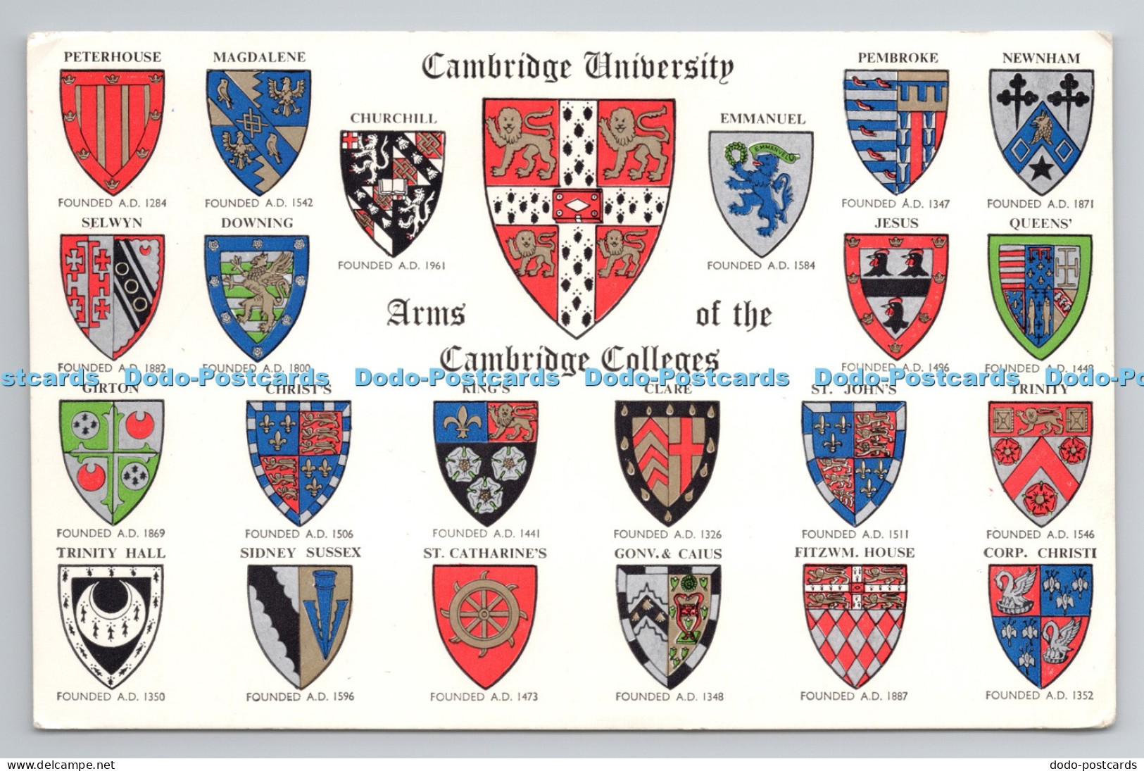 R786657 Cambridge University Arms of the Cambridge Colleges J Salmon Sevenoaks E