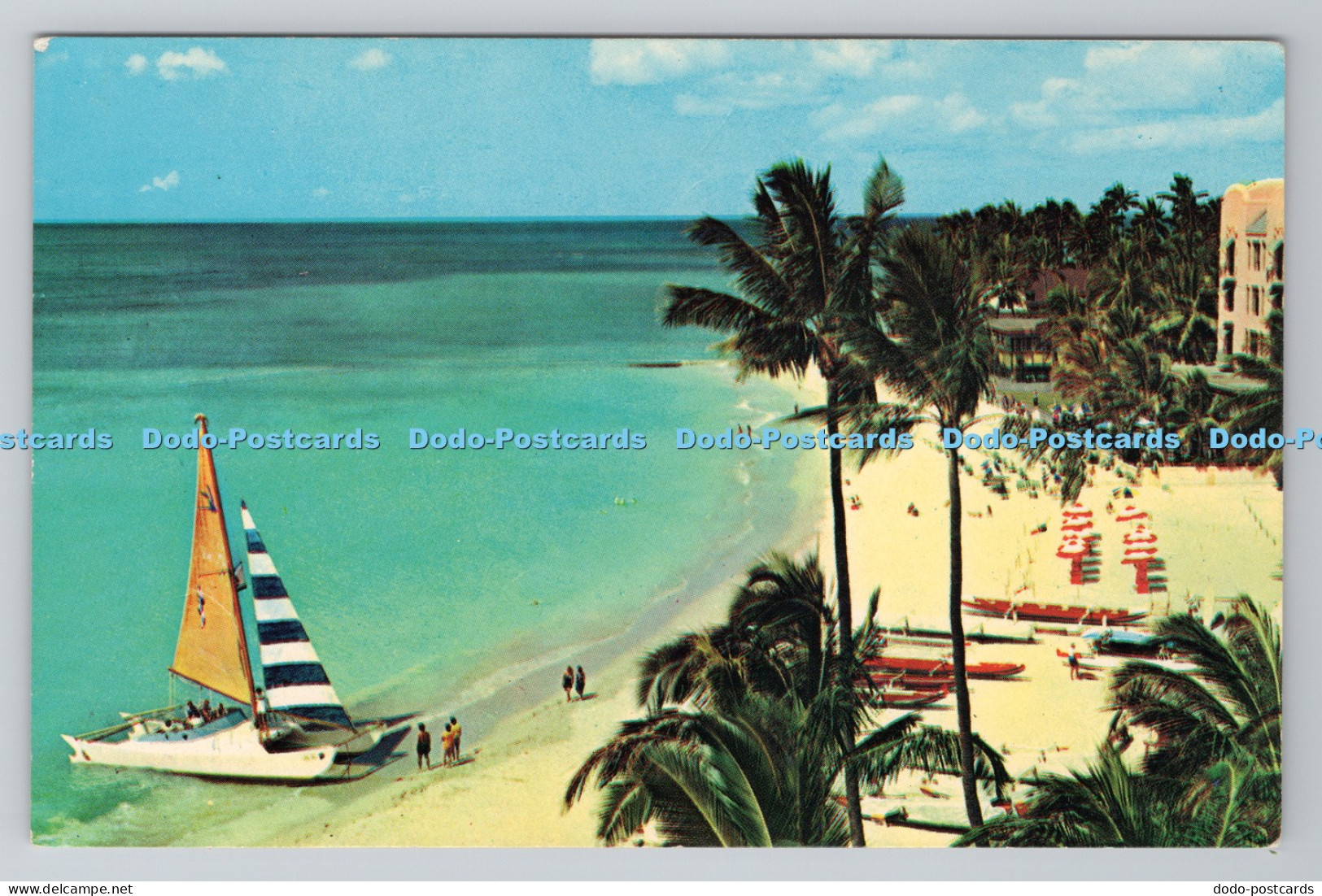 R787397 Hawaii. Waikiki Beach on the Island of Oahu. Pan Am