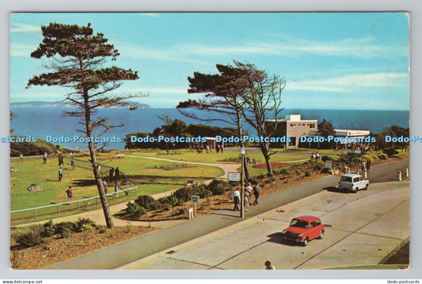 R788213 The Isle of Wight From Highcliffe on Sea. PM. Bournemouth. Poole. 1972