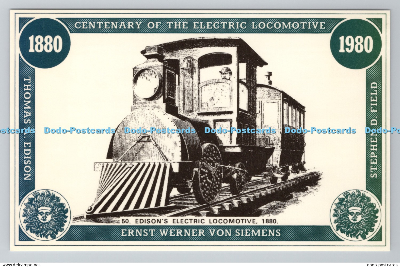 R803045 Edison Electric Locomotive Ernst Werner Von Siemens Thomas A Edison Step
