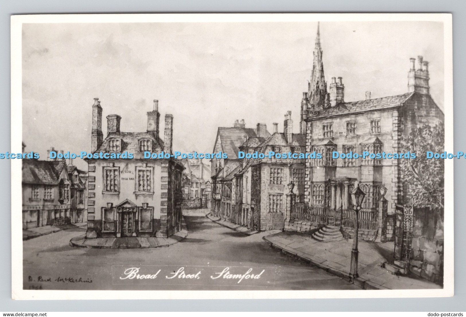 R803439 Stamford Broad Street Postcard