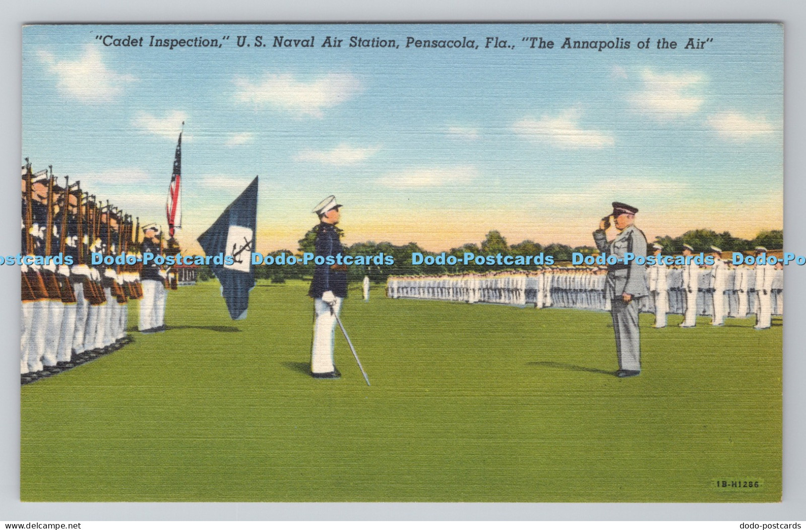 R806209 Cadet Inspection. U. S. Naval Air Station. Pensacola. Fla. The Annapolis