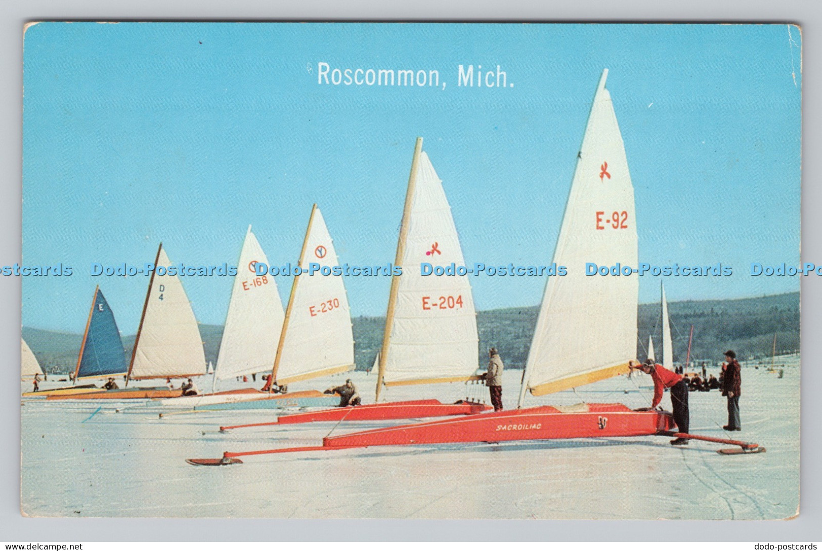 R806828 Roscommon. Mich. Ice Boating Fun and Thrills. Dexter Press. Three Lions