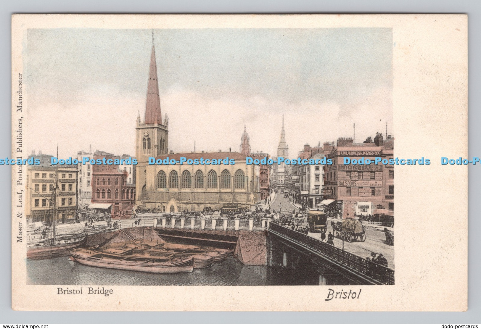 R808552 Bristol. Bristol Bridge. Maser and Leaf. Manchester