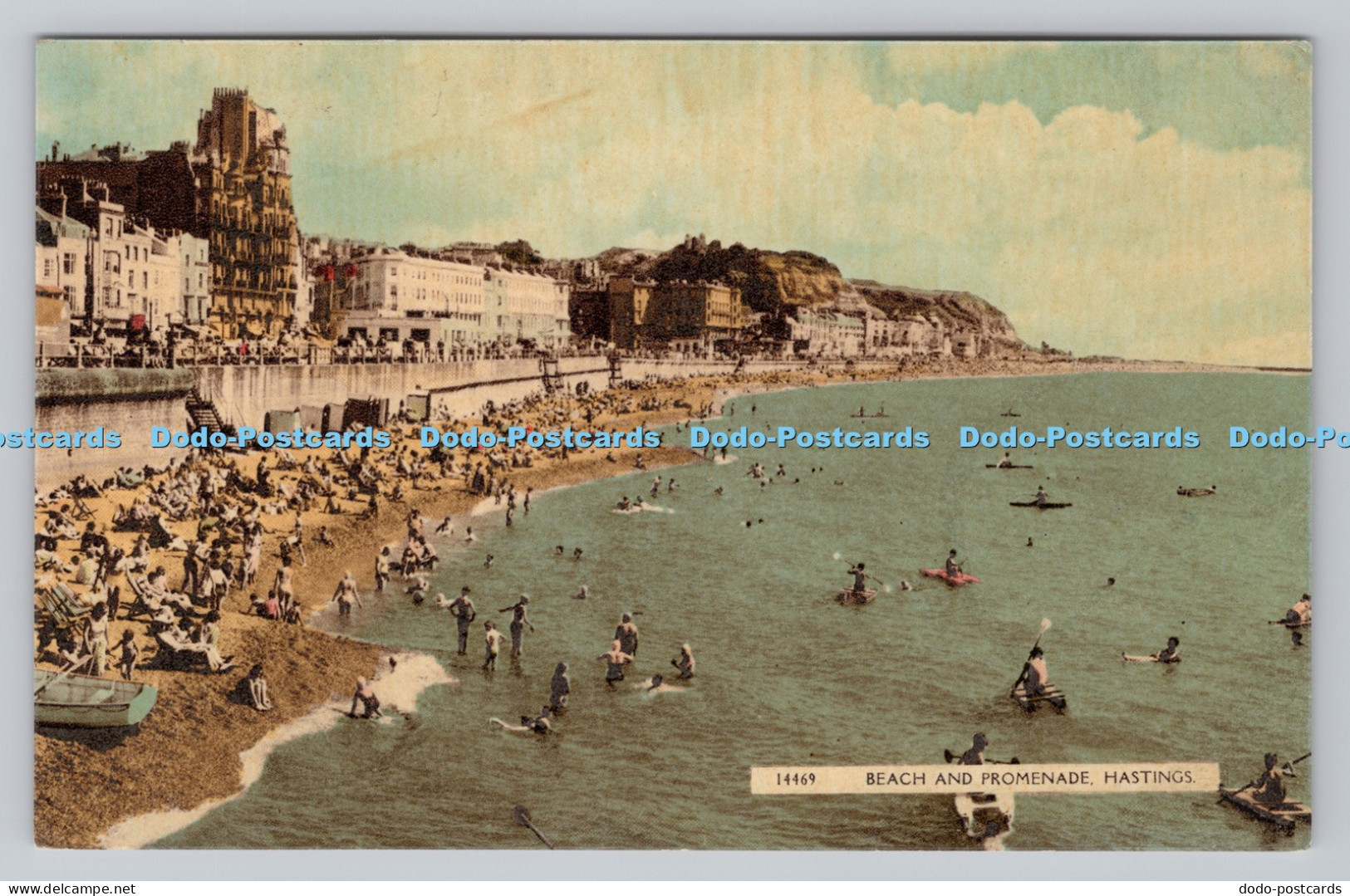 R809419 Hastings. Beach and Promenade. Shoesmith and Etheridge. Hastings. Norman