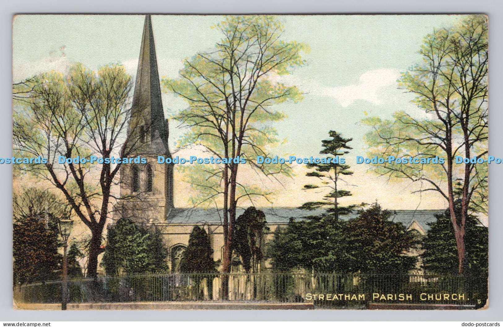 R809894 Streatham Parish Church. Albert Flint. Camberwell. London. A. F. C. Seri