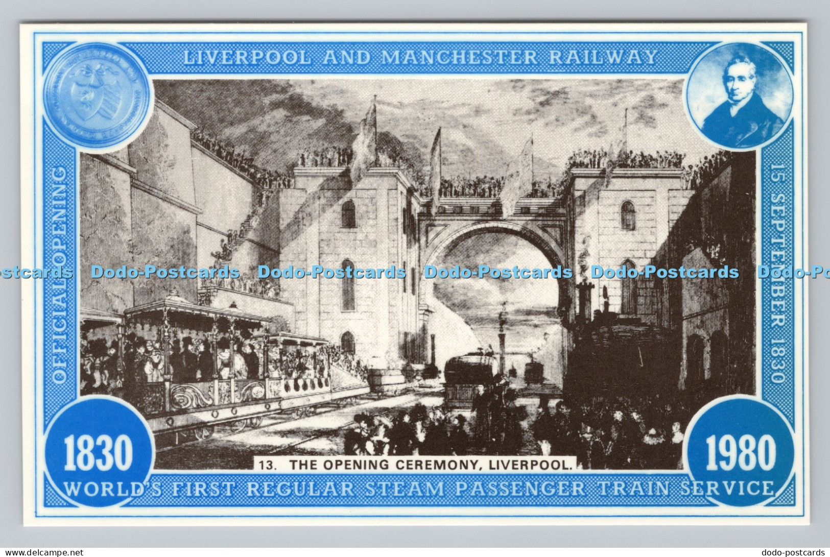 R810683 Liverpool. The Opening Ceremony. Liverpool and Manchester Railway. World