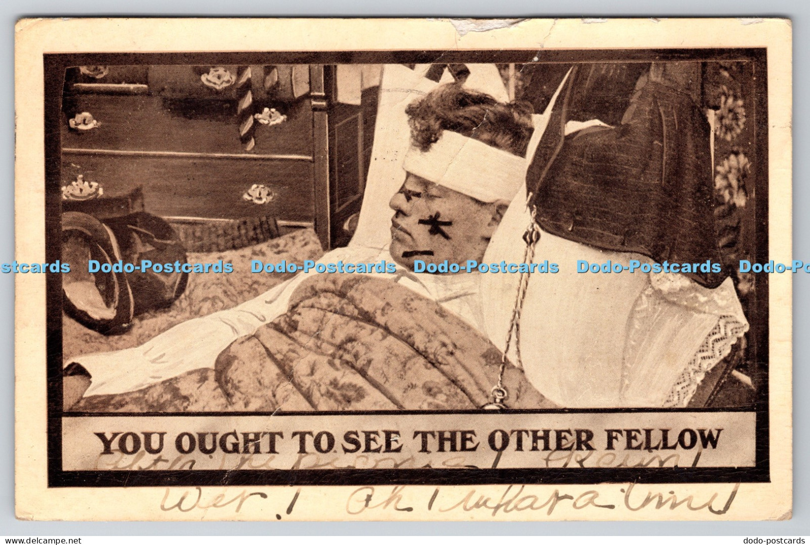 R814906 You Ought to See the Other Fellow PM Lewiston Idaho 1910