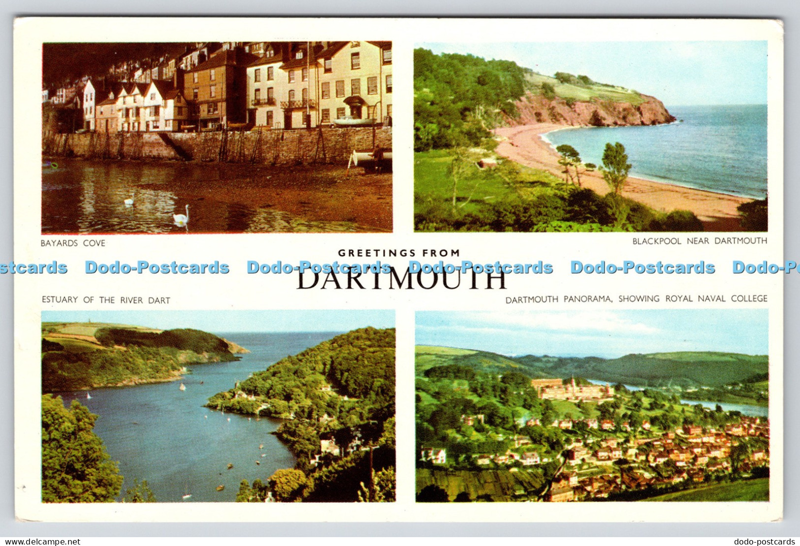 R816613 Greetings From Dartmouth Bayards Cove Jarrold Norwich Multi View