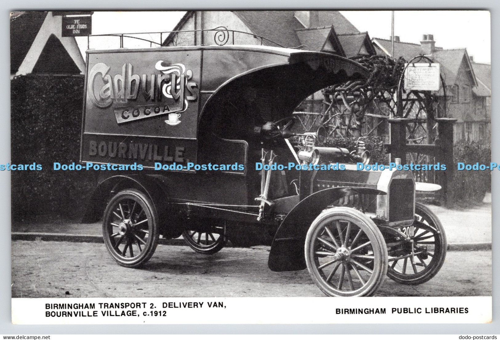 R816917 Bournville Village Birmingham Transport 2 Delivery Van Birmingham Public