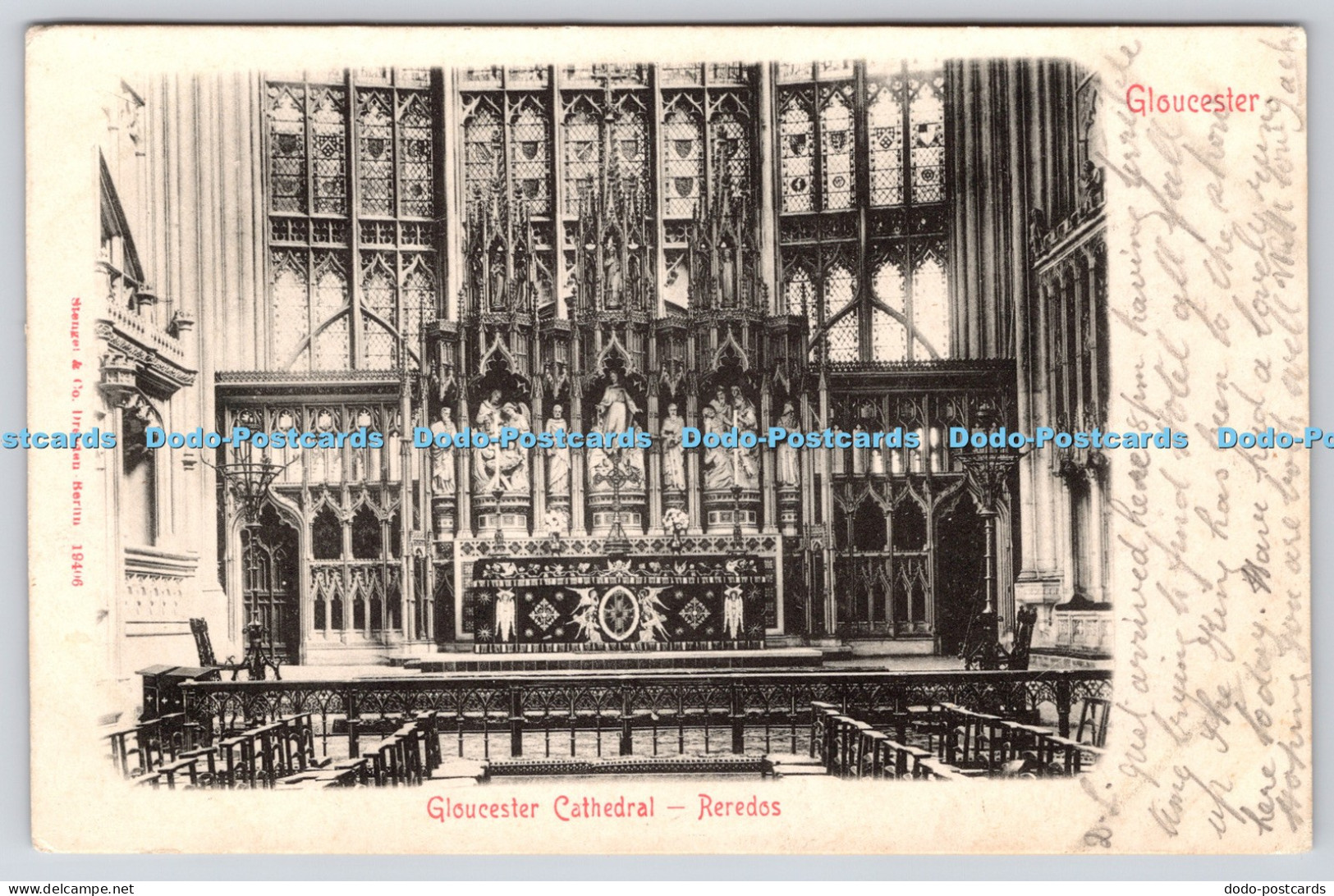 R819767 Gloucester Gloucester Cathedral Reredos Stengel 1909