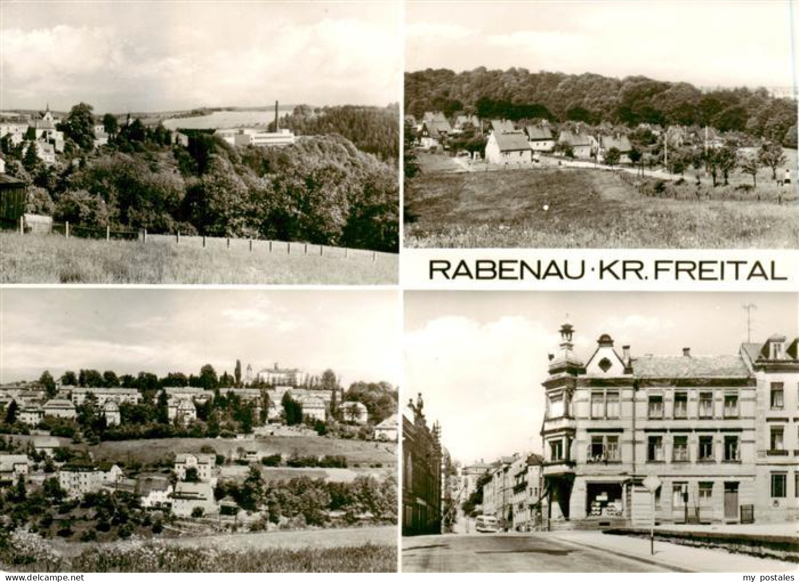 Rabenau Sachsen Panorama Teilansichten