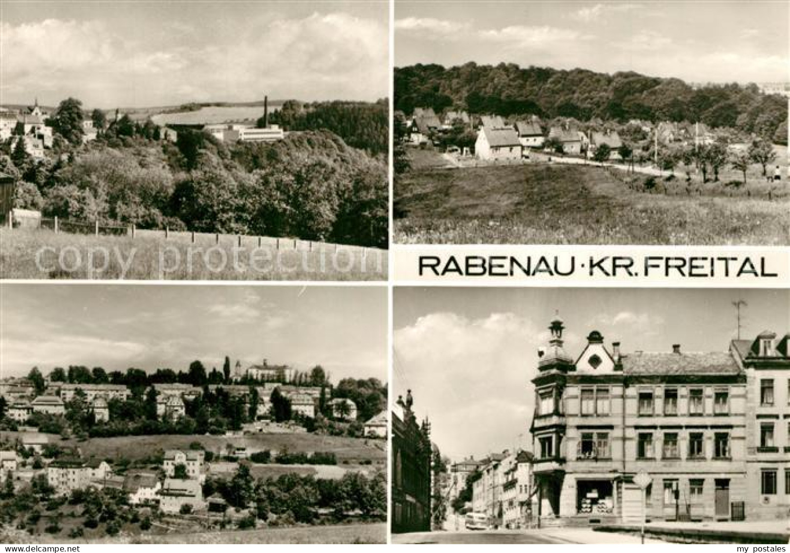 Rabenau Sachsen Teilansichten Landschaftspanorama