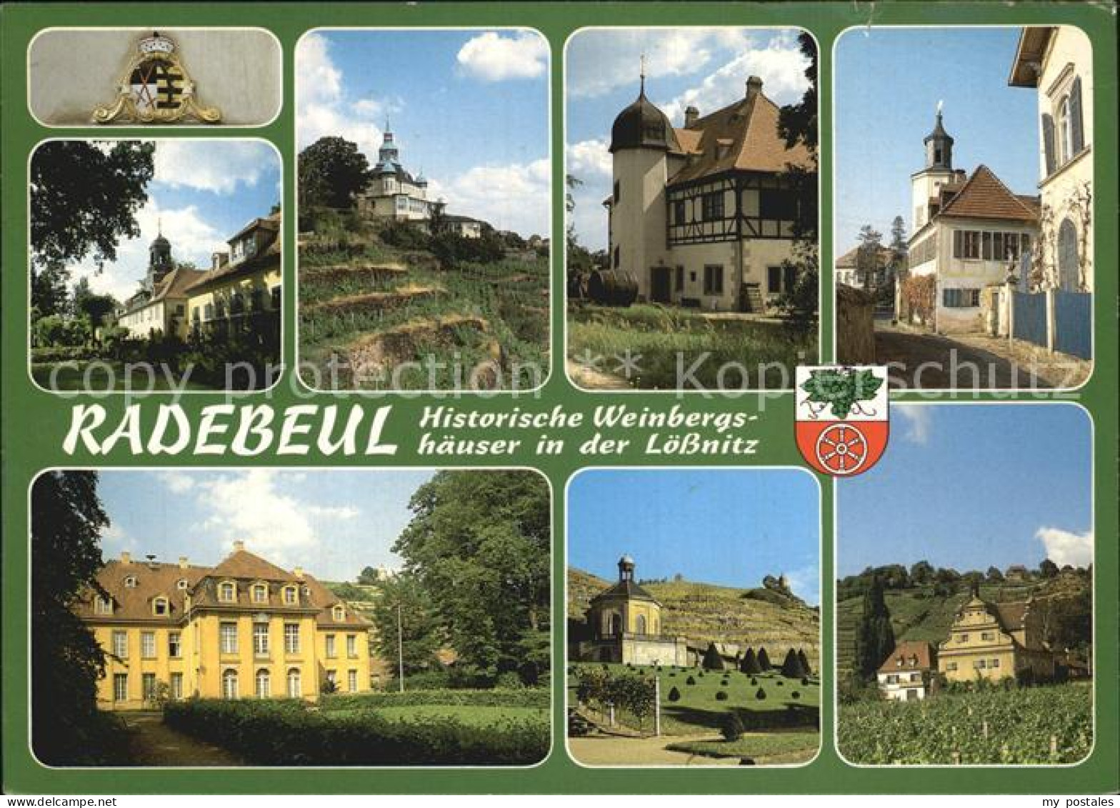 Radebeul Weinbergshaeuser in der Loessnitz