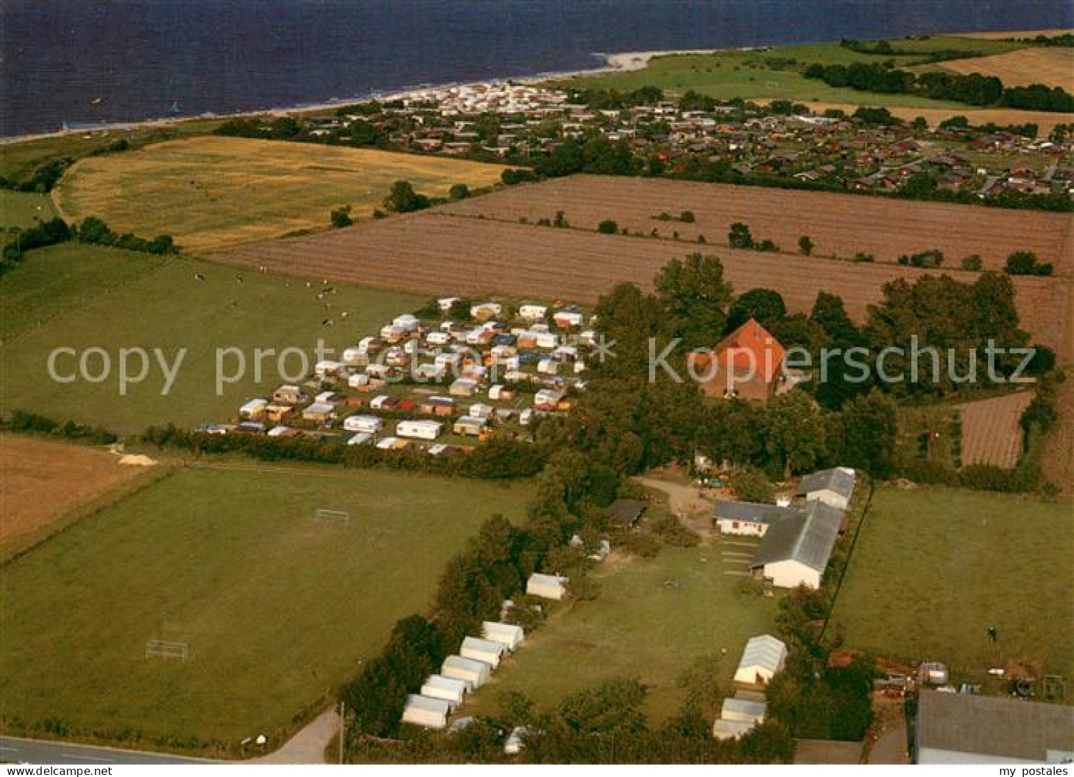 Radeland Baruth Mark Campingplatz Fliegeraufnahme
