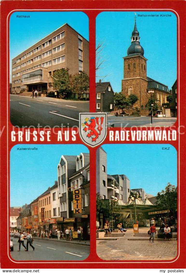 Radevormwald Rathaus Kirche Kaiserstrasse EKZ Innenstadt