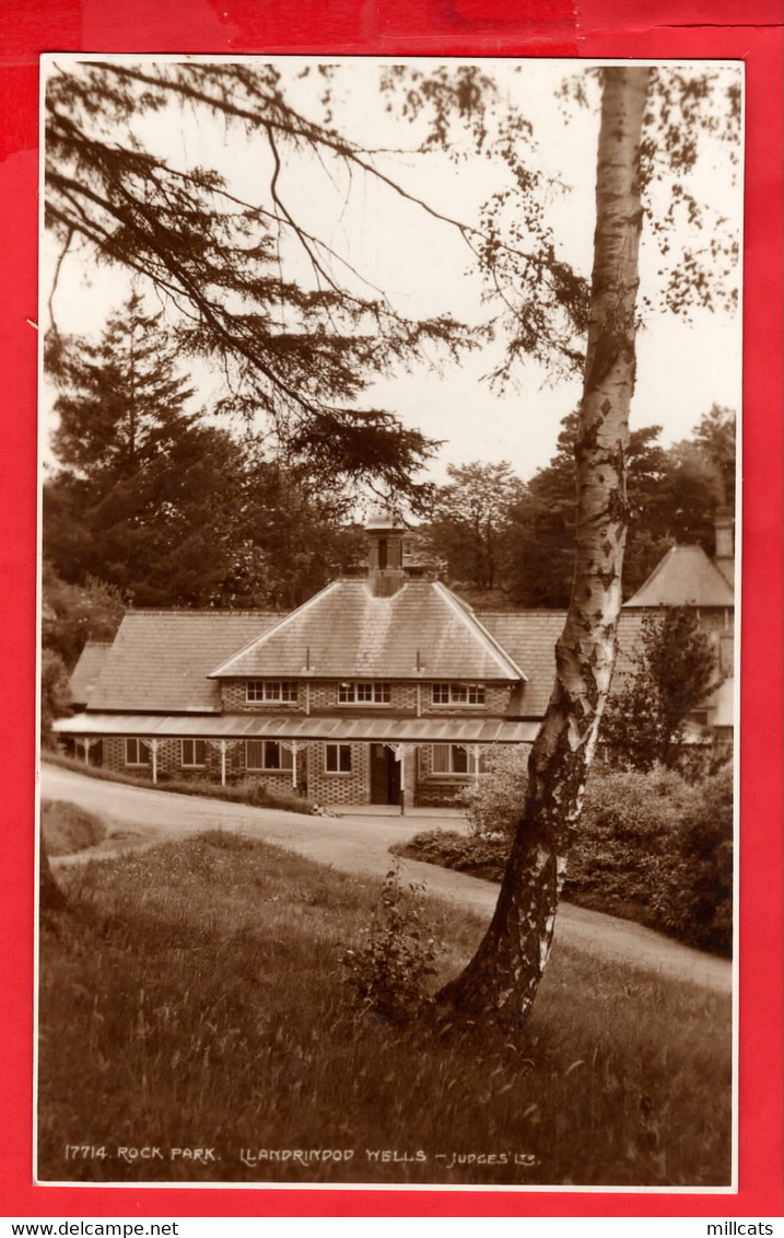 RADNORSHIRE   LLANDRINDOD WELLS    ROCK PARK   FRED  JUDGE  RP