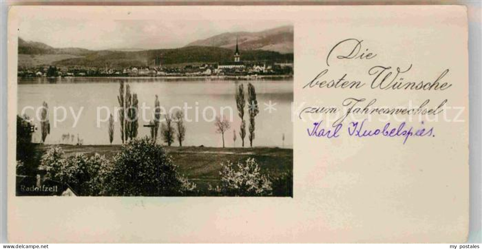 Radolfzell Bodensee Neujahrskarte