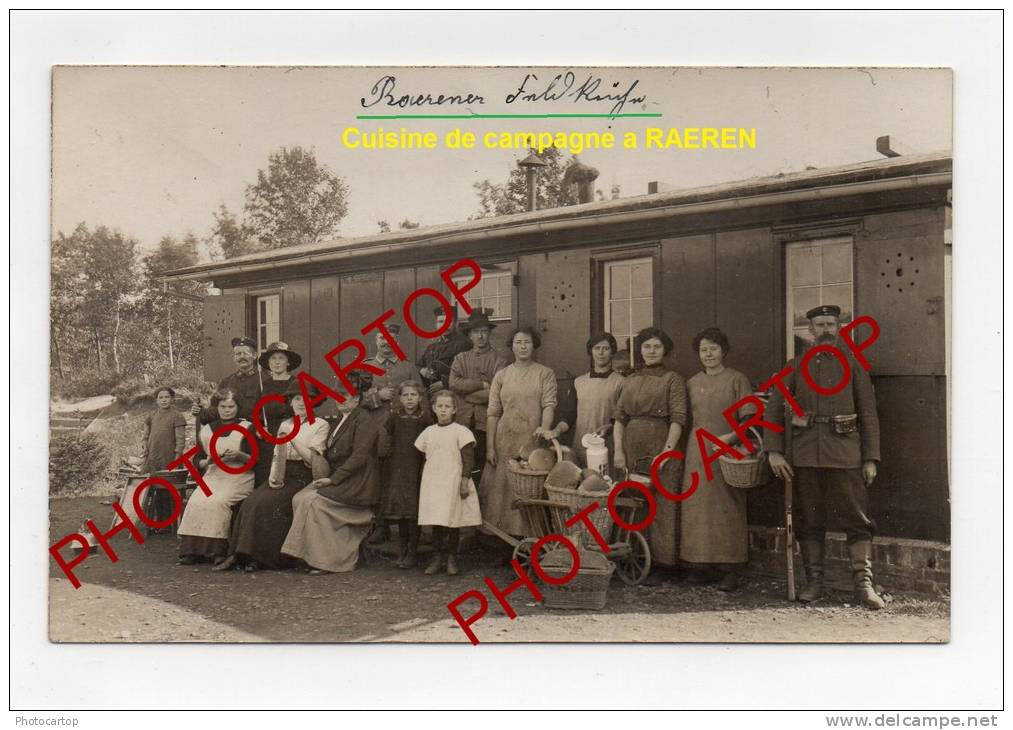 RAEREN-Cuisine Allemande-Animation-Habitants-Types-CARTE PHOTO allemande-Guerre-14-18-1 WK-BELGIEN-BELGIQUE-Militaria-