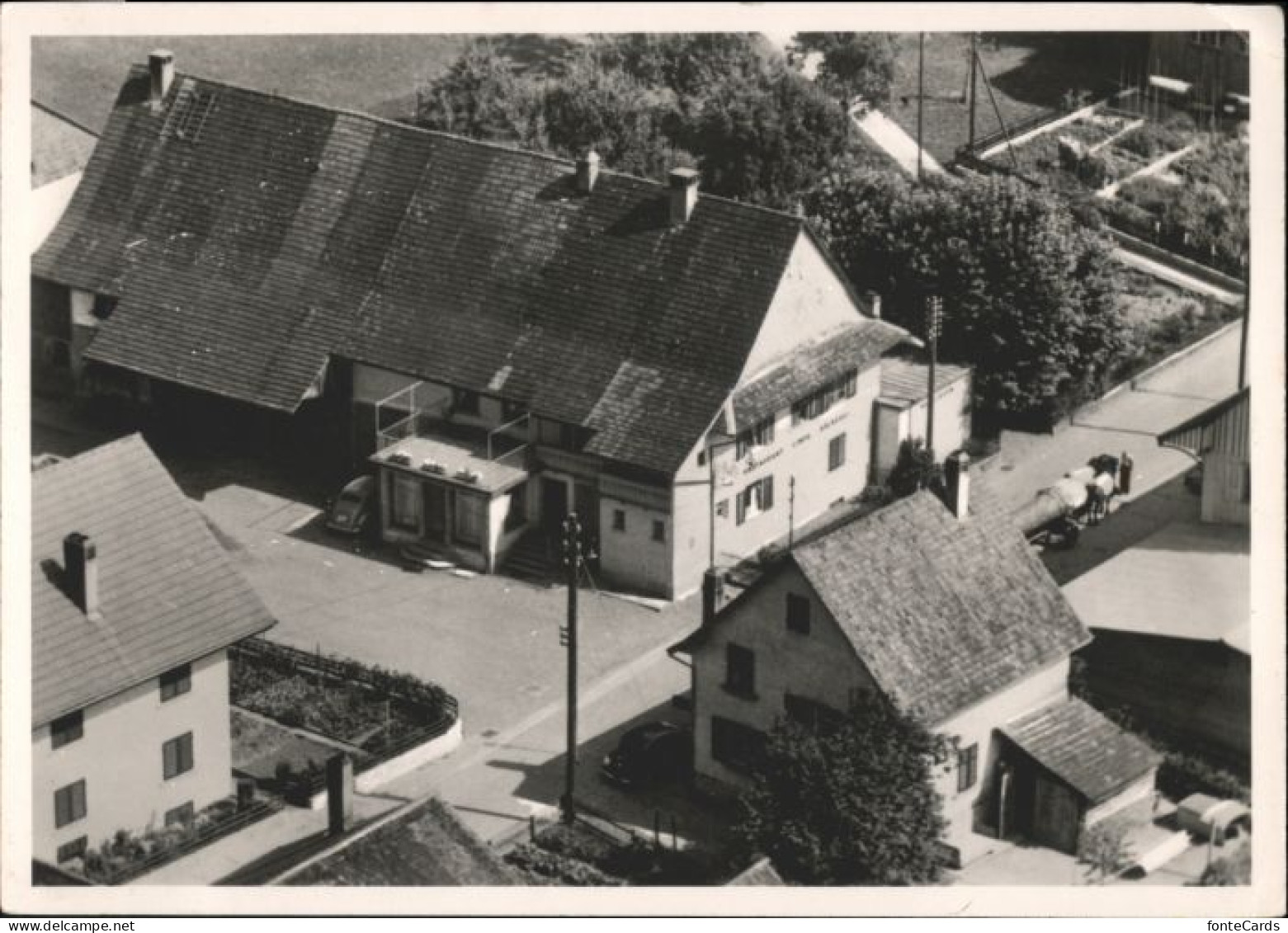 Rafz Restaurant Linde Fliegeraufnahme