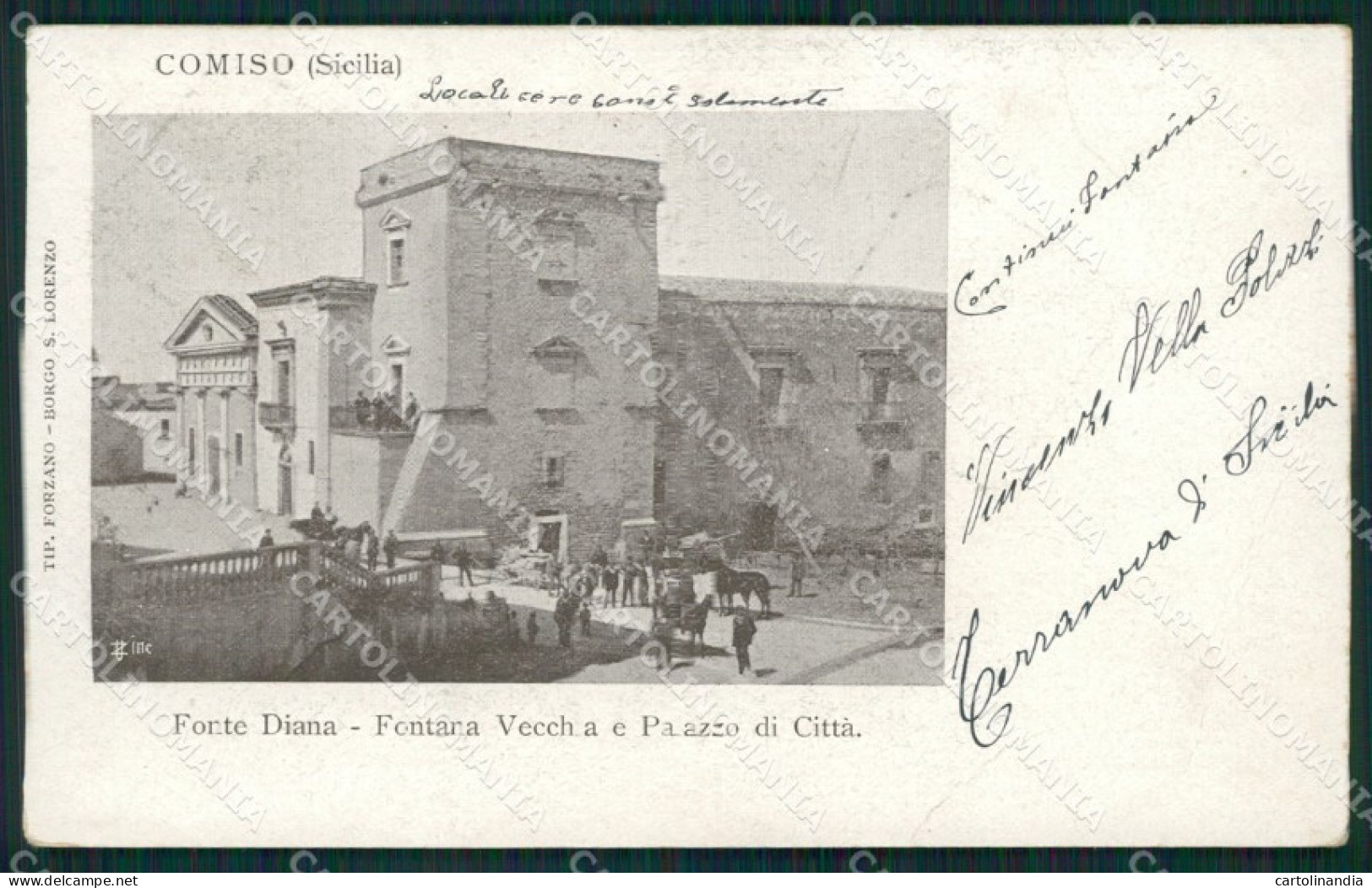 Ragusa Comiso cartolina XB3478