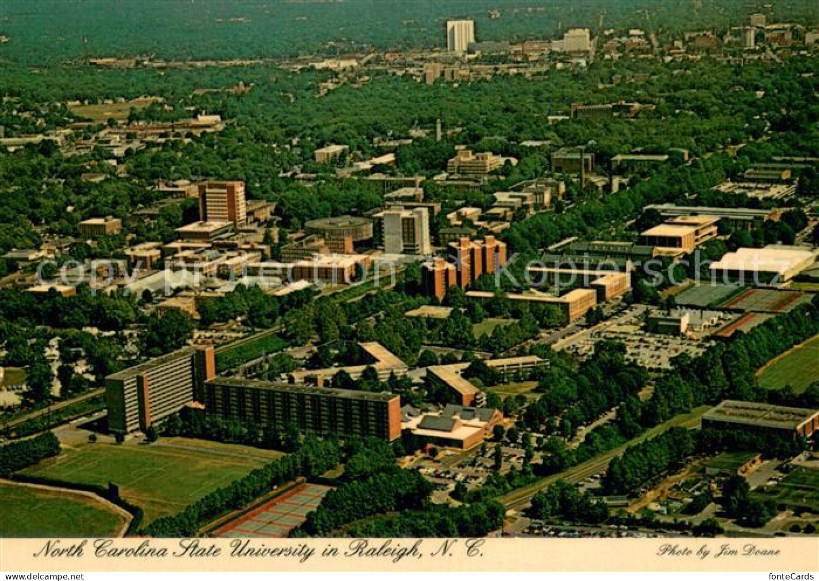 Raleigh North Carolina Fliegeraufnahme State University